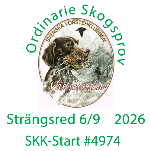 Ordinarie Skogsprov Strängsered  arrangeras Söndag 6/9 2026.
