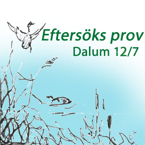 Ordinarie prov Eftersöksgrenarna Dalum arrangeras lördag 12/7 2025.